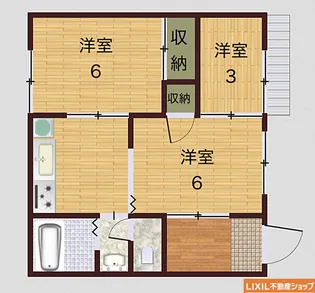 コーポ山川【1階】の間取り