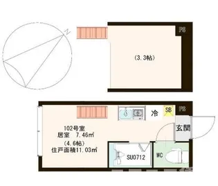ノースアウル【1階】の間取り