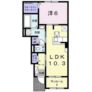 アトレ久保田 I【1階】の間取り