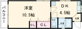 コーポスズキ【2階】の間取り