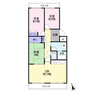 西神戸セントポリア【2階】の間取り