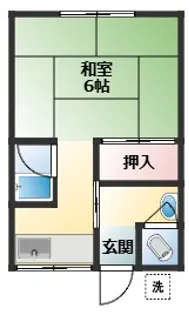 富士の荘【2階】の間取り