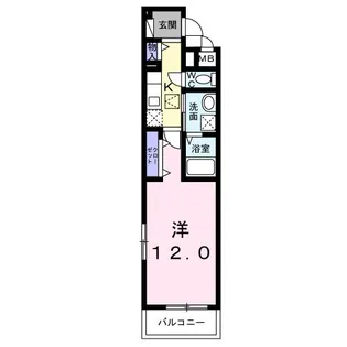 ミッドハイツ【1階】の間取り