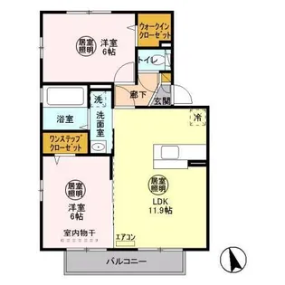 エイトコート【2階】の間取り