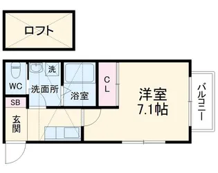 T sTERRACE Ishibashi WEST【2階】の間取り