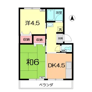 清水レジデンス【1階】の間取り