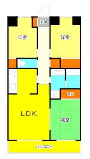 木崎台マンション【4階】の間取り