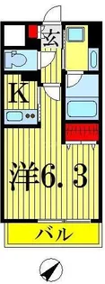 RESIDENCIA CALMAR【3階】の間取り