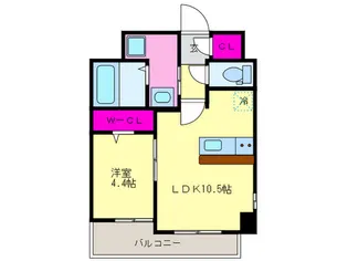 グラン・アミール御池【2階】の間取り