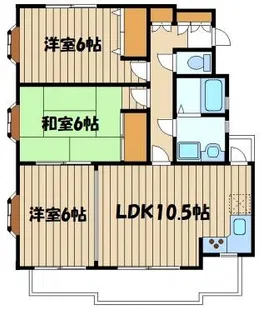 スカイ・ブリッジ【2階】の間取り