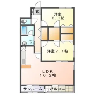 チュチュハウス城下【2階】の間取り