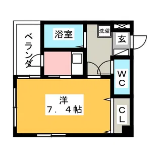 グリーン日比野【6階】の間取り