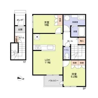Casa Grigia【1階】の間取り