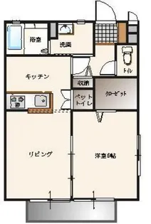 ヴィラ イズミ【1階】の間取り
