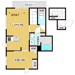 プレミアコート 新宿柏木【2階】の間取り