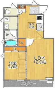アイル新高円寺【1階】の間取り