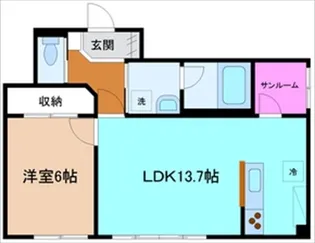 クルエボヌール【3階】の間取り