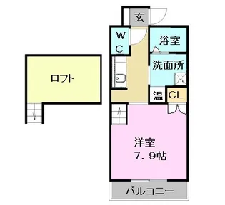 リヴェルシーデ【2階】の間取り