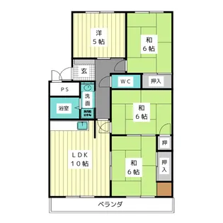 ドミール平池 B棟【2階】の間取り