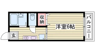 サンライズクイーン【1階】の間取り