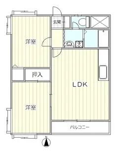 ウドノレジデンス【1階】の間取り