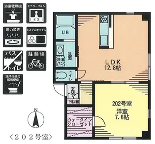 コーセリ大森【2階】の間取り
