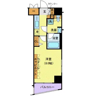 ブライズ亀戸【5階】の間取り