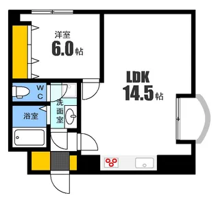 ライオンズマンション国泰寺【9階】の間取り