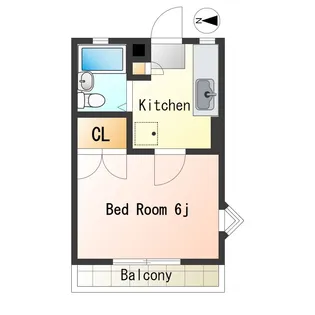 シャンシャインA【1階】の間取り