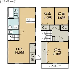 三重県四日市市波木町【一戸建】の間取り
