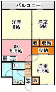 センタービル飯塚【2階】の間取り