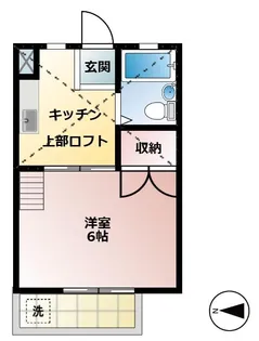 ヒルハイム矢野【1階】の間取り