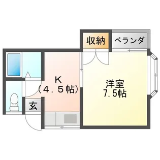 サンライズ神島【2階】の間取り