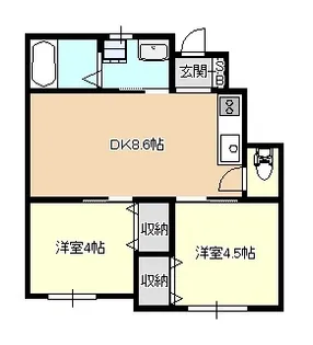 東京都練馬区土支田3【アパート】の間取り