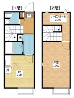 グリーンコート川平【1階】の間取り