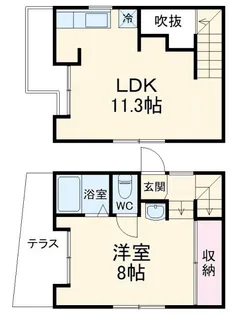 ボックスIKUの間取り