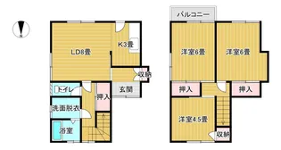 広島県広島市佐伯区三筋1【アパート】の間取り