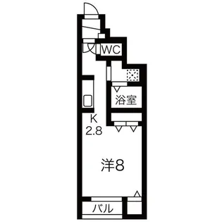 Grit 浪江【1階】の間取り