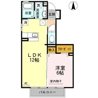 プルミエ【1階】の間取り