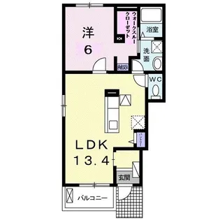サン・ラザール【1階】の間取り