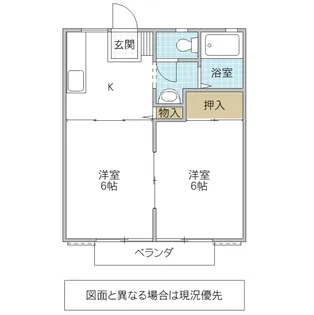 ハイツサングリーン【2階】の間取り