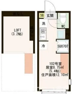 東京都中野区鷺宮5【アパート】の間取り