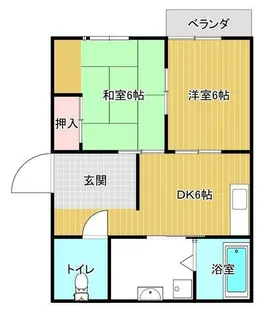 メゾンドール清水【2階】の間取り