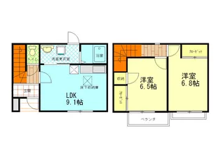 三重県伊勢市上地町【一戸建】の間取り
