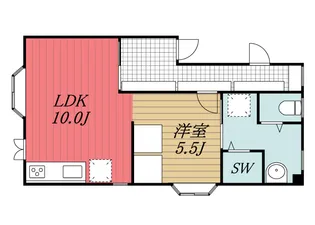 千葉県千葉市中央区椿森1【アパート】の間取り
