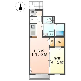 LA TROIS マルベリー B【1階】の間取り