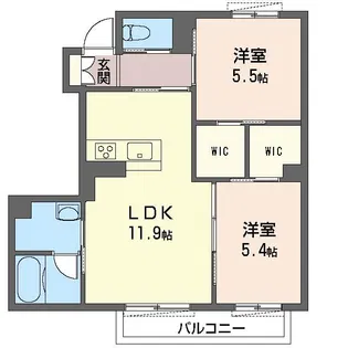 フォレナ【1階】の間取り