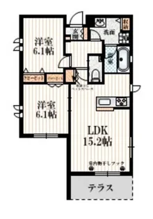 東京都杉並区浜田山4【マンション】の間取り