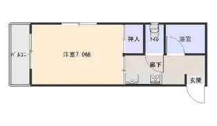 ハイツ苅田【3階】の間取り