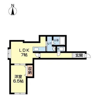 ユニゾン富丘【2階】の間取り